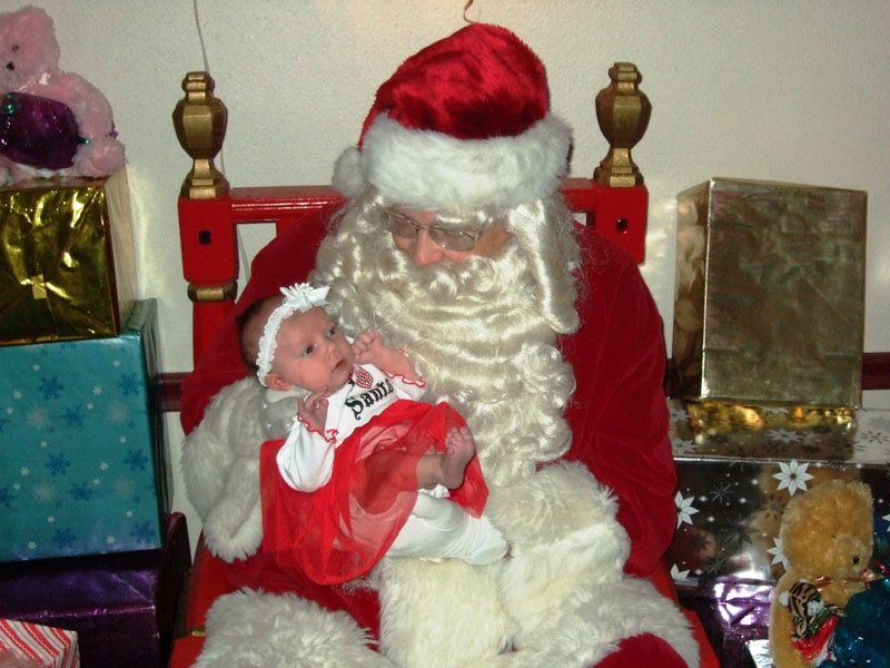photo of Santa and Baby